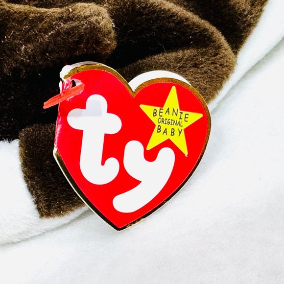 Ty Bruno Beanie Baby Vintage 1997 - Retired - All Tags/Heart Protector - Picture 8 of 12